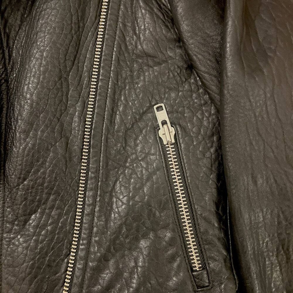 MACKAGE FOR ARITZIA Exclusive Rumer Pebbled Lambskin Leather Moto Jacket  - XXXS - Picture 9 of 12